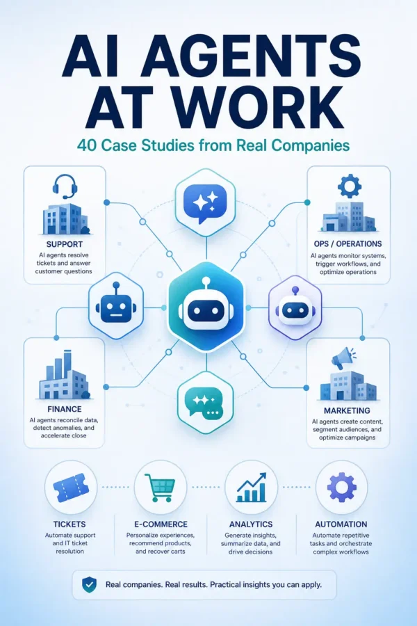 AI Agents at Work: 40 Case Studies from Real Companies